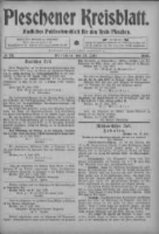 Pleschener Kreisblatt: Amtliches Publicationsblatt fuer den Kreis Pleschen 1905.07.12 Jg.53 Nr55