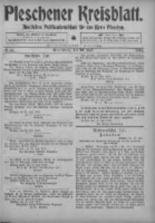 Pleschener Kreisblatt: Amtliches Publicationsblatt fuer den Kreis Pleschen 1905.07.19 Jg.53 Nr57