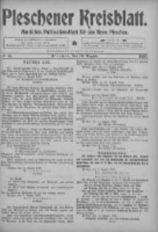 Pleschener Kreisblatt: Amtliches Publicationsblatt fuer den Kreis Pleschen 1905.08.16 Jg.53 Nr65
