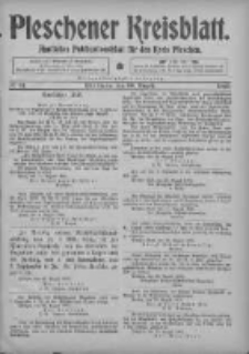 Pleschener Kreisblatt: Amtliches Publicationsblatt fuer den Kreis Pleschen 1905.08.30 Jg.53 Nr69