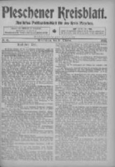 Pleschener Kreisblatt: Amtliches Publicationsblatt fuer den Kreis Pleschen 1905.10.11 Jg.53 Nr81