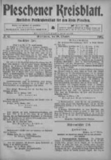 Pleschener Kreisblatt: Amtliches Publicationsblatt fuer den Kreis Pleschen 1905.10.18 Jg.53 Nr83