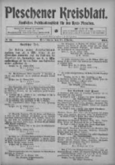 Pleschener Kreisblatt: Amtliches Publicationsblatt fuer den Kreis Pleschen 1905.10.21 Jg.53 Nr84