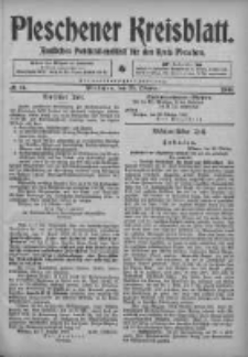 Pleschener Kreisblatt: Amtliches Publicationsblatt fuer den Kreis Pleschen 1905.10.25 Jg.53 Nr85