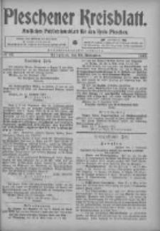 Pleschener Kreisblatt: Amtliches Publicationsblatt fuer den Kreis Pleschen 1905.11.18 Jg.53 Nr92