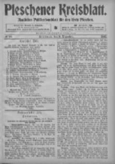 Pleschener Kreisblatt: Amtliches Publicationsblatt fuer den Kreis Pleschen 1905.12.09 Jg.53 Nr98