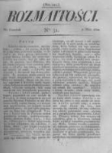 Rozmaitości. Pismo Dodatkowe do Gazety Lwowskiej. 1822 R.2 nr51