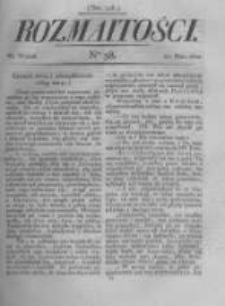 Rozmaitości. Pismo Dodatkowe do Gazety Lwowskiej. 1822 R.2 nr58