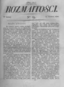 Rozmaitości. Pismo Dodatkowe do Gazety Lwowskiej. 1822 R.2 nr65