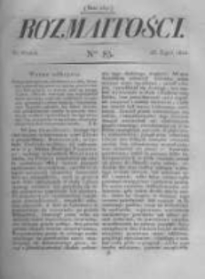 Rozmaitości. Pismo Dodatkowe do Gazety Lwowskiej. 1822 R.2 nr83