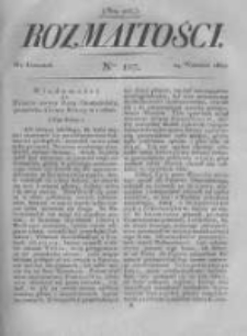 Rozmaitości. Pismo Dodatkowe do Gazety Lwowskiej. 1822 R.2 nr107