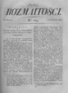 Rozmaitości. Pismo Dodatkowe do Gazety Lwowskiej. 1822 R.2 nr109