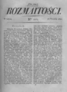 Rozmaitości. Pismo Dodatkowe do Gazety Lwowskiej. 1822 R.2 nr111