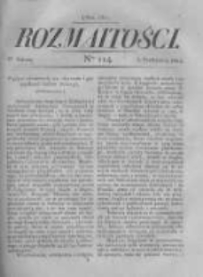 Rozmaitości. Pismo Dodatkowe do Gazety Lwowskiej. 1822 R.2 nr114