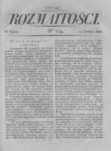 Rozmaitości. Pismo Dodatkowe do Gazety Lwowskiej. 1822 R.2 nr144