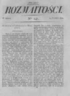 Rozmaitości. Pismo Dodatkowe do Gazety Lwowskiej. 1822 R.2 nr147