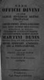 Ordo Officii Divini ad Usum Almae Ecclesiae Metropolitanae et Archi-Dioec. Posnaniensis Pro Anno Domini MDCCCXXXIV...