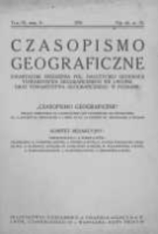 Czasopismo Geograficzne. Kwartalnik Zrzeszenia Pol. Nauczycieli Geografji, Towarzystwa Geograficznego we Lwowie oraz Towarzystwa Geograficznego w Poznaniu. 1931. Zeszyt 4