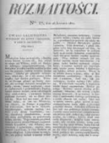 Rozmaitości. Pismo Dodatkowe do Gazety Lwowskiej. 1824 R.4 nr17