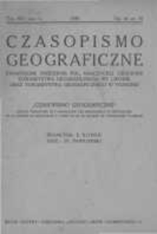 Czasopismo Geograficzne. Kwartalnik Zrzeszenia Pol. Nauczycieli Geografji, Towarzystwa Geograficznego we Lwowie oraz Towarzystwa Geograficznego w Poznaniu. 1936. Zeszyt 4