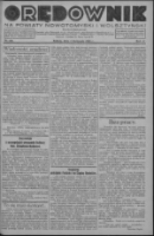 Orędownik na powiaty nowotomyski i wolsztyński 1936.11.07 R.17 Nr128