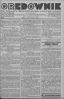Orędownik na powiaty nowotomyski i wolsztyński 1937.06.26 R.18 Nr69