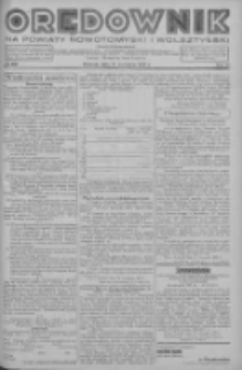 Orędownik na powiaty nowotomyski i wolsztyński 1937.09.21 R.18 Nr105