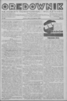 Orędownik na powiaty nowotomyski i wolsztyński 1937.11.20 R.18 Nr129