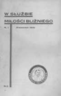 W Służbie Miłości Bliźniego. 1931 R.1 nr3