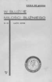 W Służbie Miłości Bliźniego. 1933 R.3 nr2