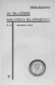 W Służbie Miłości Bliźniego. 1933 R.3 nr3