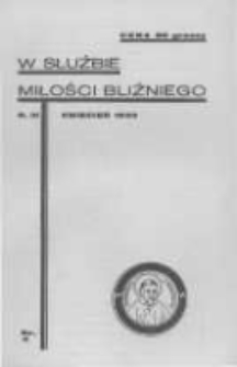 W Służbie Miłości Bliźniego. 1933 R.3 nr4