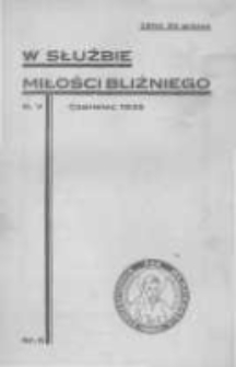 W Służbie Miłości Bliźniego. 1935 R.5 nr6