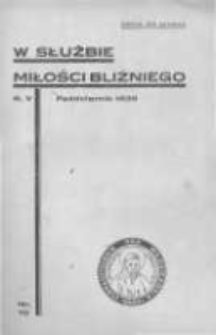 W Służbie Miłości Bliźniego. 1935 R.5 nr10