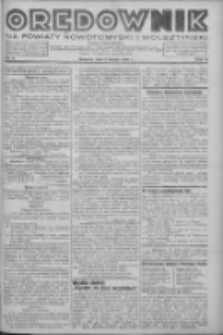Orędownik na powiaty nowotomyski i wolsztyński 1938.02.08 R.19 Nr15