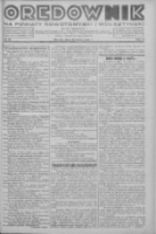 Orędownik na powiaty nowotomyski i wolsztyński 1938.03.29 R.19 Nr36