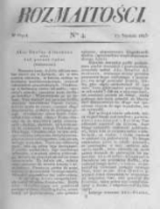 Rozmaitości. Pismo Dodatkowe do Gazety Lwowskiej. 1823 R.3 nr4