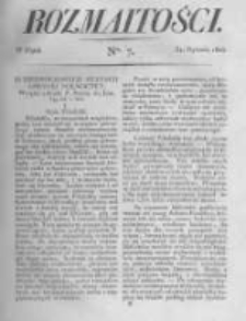 Rozmaitości. Pismo Dodatkowe do Gazety Lwowskiej. 1823 R.3 nr7