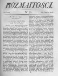 Rozmaitości. Pismo Dodatkowe do Gazety Lwowskiej. 1823 R.3 nr38