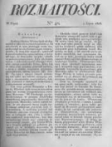 Rozmaitości. Pismo Dodatkowe do Gazety Lwowskiej. 1823 R.3 nr40