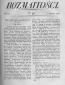 Rozmaitości. Pismo Dodatkowe do Gazety Lwowskiej. 1823 R.3 nr46