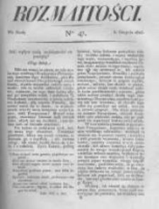Rozmaitości. Pismo Dodatkowe do Gazety Lwowskiej. 1823 R.3 nr47