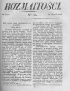 Rozmaitości. Pismo Dodatkowe do Gazety Lwowskiej. 1823 R.3 nr51
