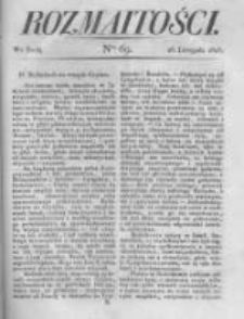 Rozmaitości. Pismo Dodatkowe do Gazety Lwowskiej. 1823 R.3 nr69
