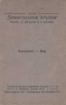 Salon Stowarzyszenia Artyst&oacute;w Poznań, ul. Bismarka 8 w ogrodzie Kwiecień - Maj