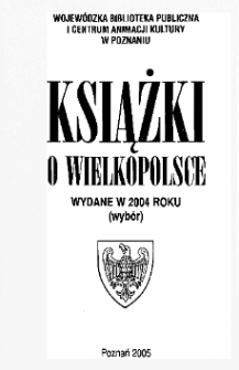Książki o Wielkopolsce wydane w 2004 roku (wybór)