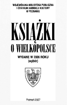 Książki o Wielkopolsce wydane w 2006 roku (wybór)