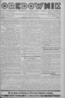 Orędownik na powiaty nowotomyski i wolsztyński 1938.06.23 R.19 Nr71