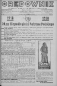 Orędownik na powiaty Nowy Tomyśl, Wolsztyn i Międzych&oacute;d 1938.11.10 R.19 Nr128