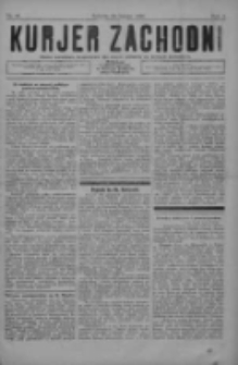 Kurjer Zachodni: pismo narodowe, bezpartyjne dla rodzin polskich na kresach zachodnich 1926.02.20 R.2 Nr15